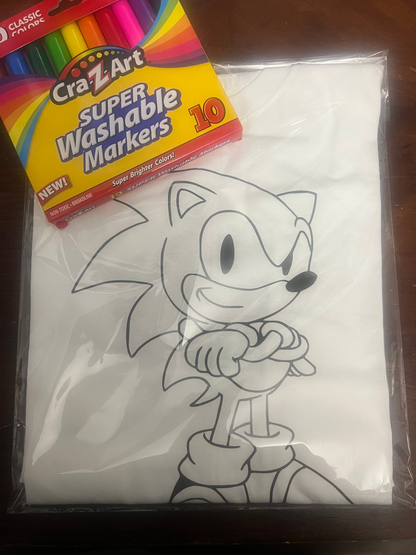 Sonic Coloring Shirt