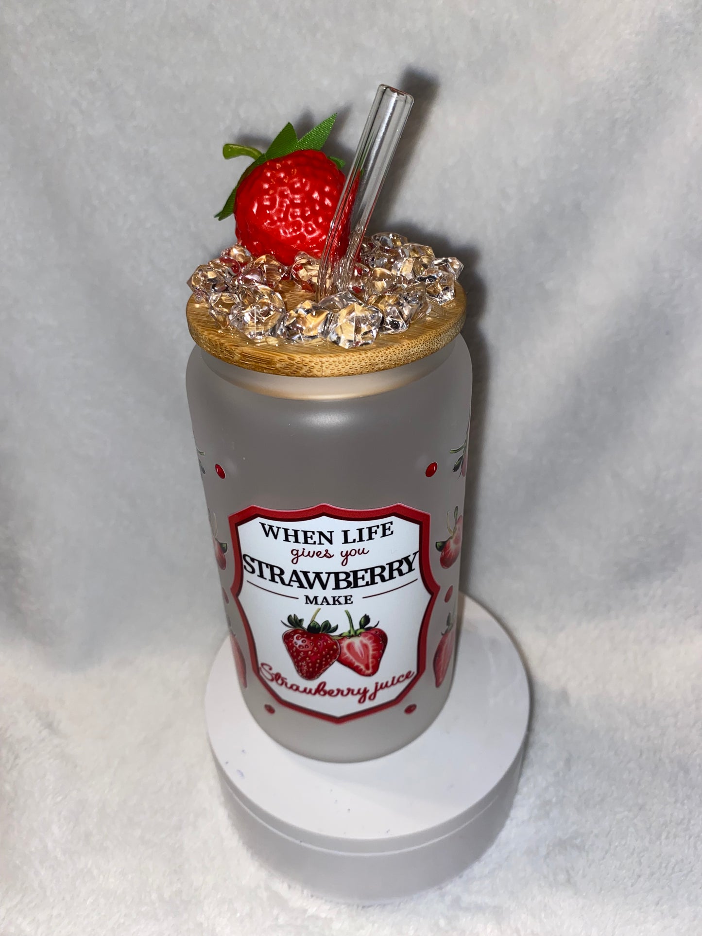 Strawberry top tumbler
