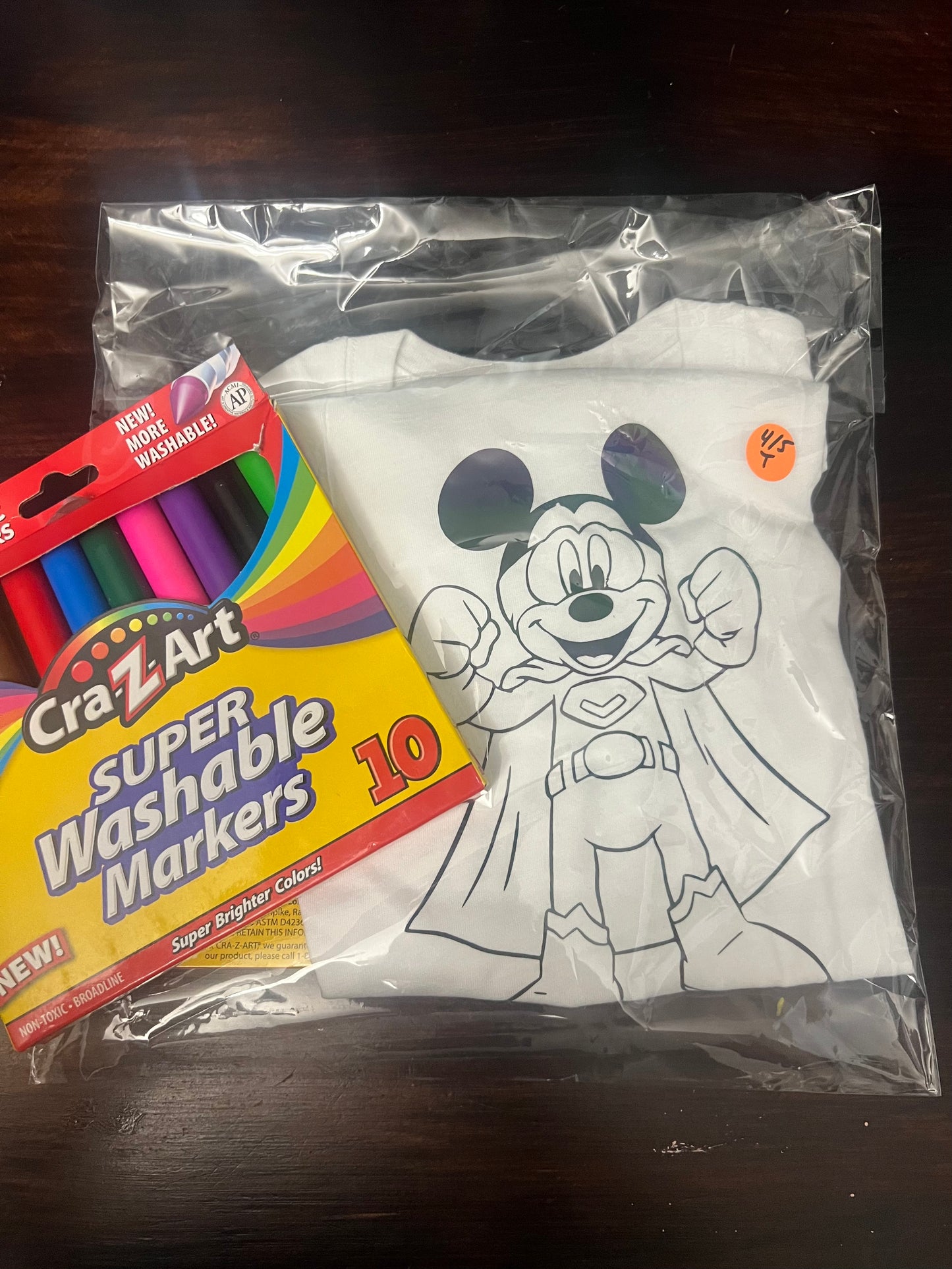 Mickey coloring shirt