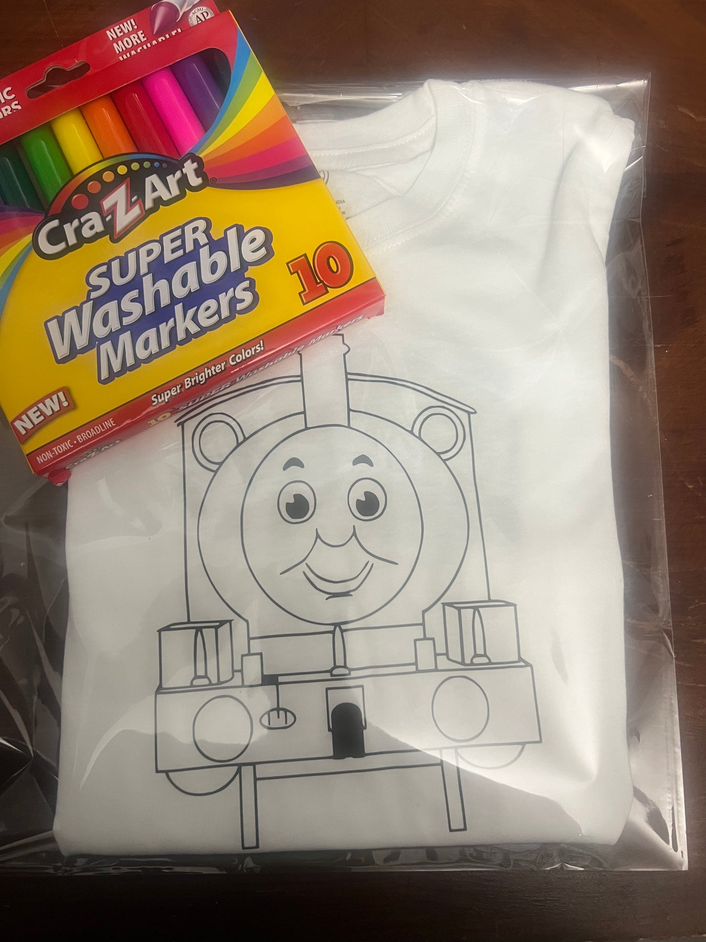 Thomas coloring shirt