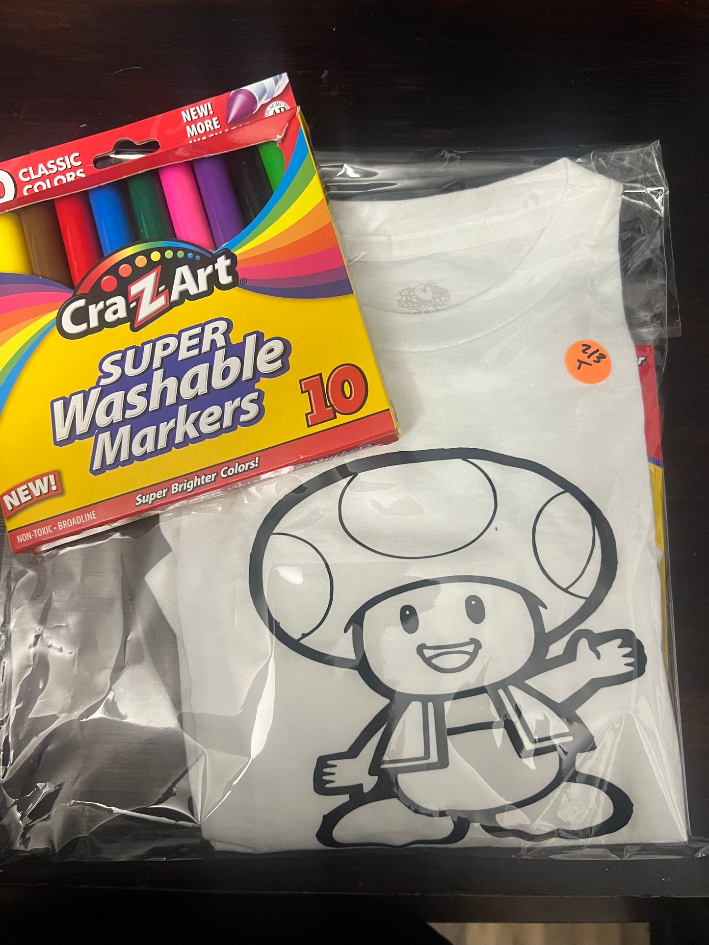 Toad coloring shirt