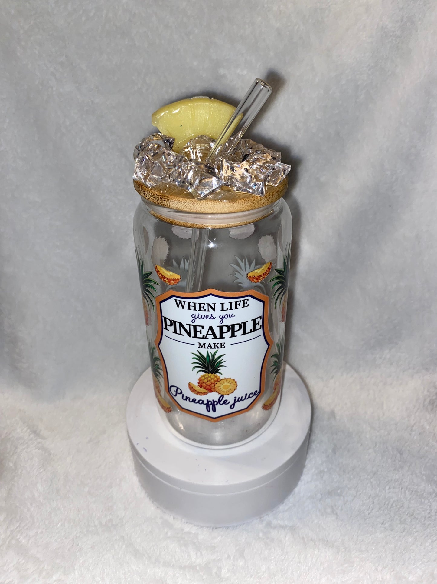 Pineapple top tumbler