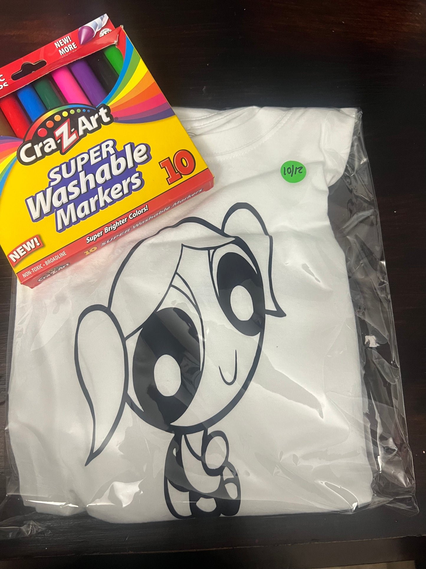 Power puff coloring shirt