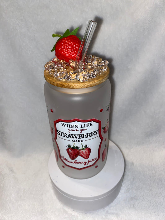 Strawberry top tumbler
