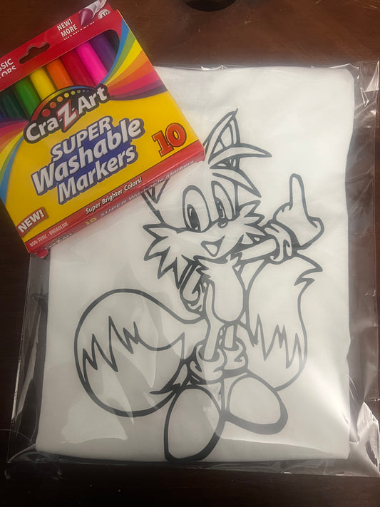 Tails coloring shirt