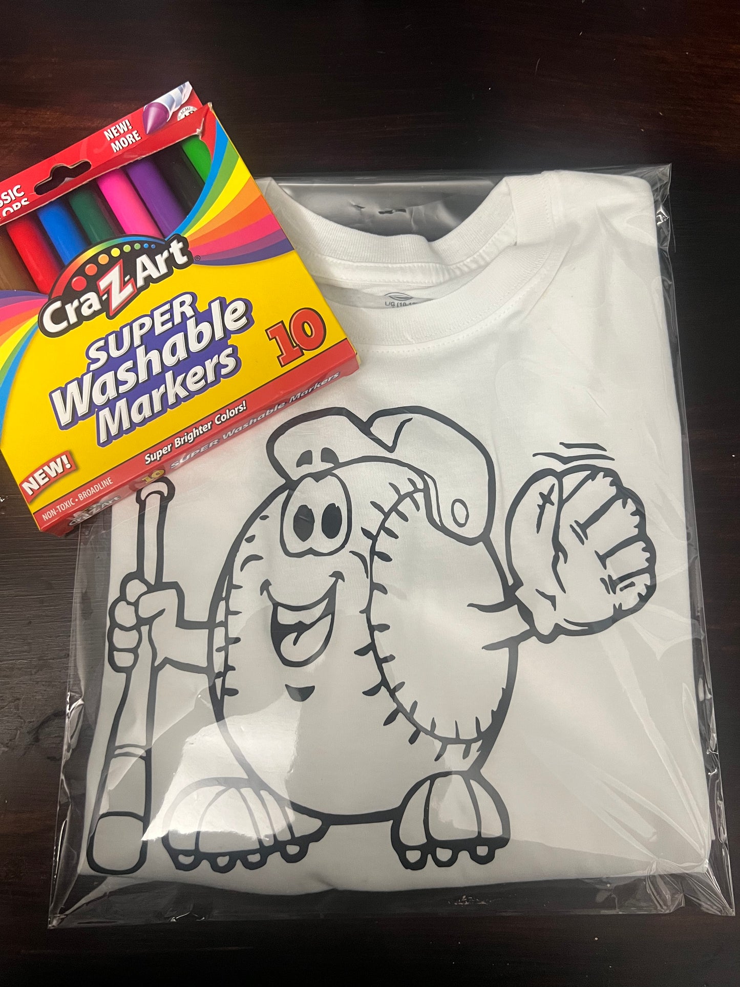 Baseball coloring shirt