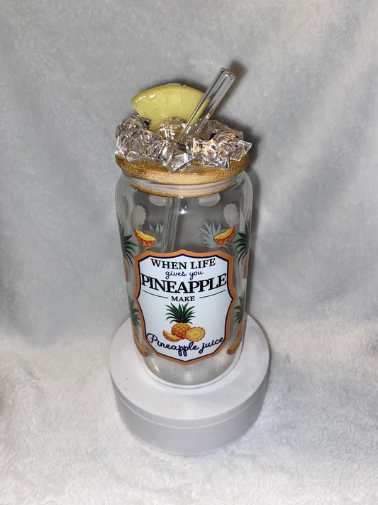 Pineapple top tumbler