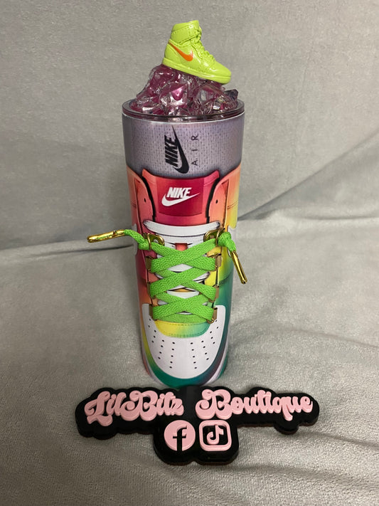 Green Shoelace Tumbler