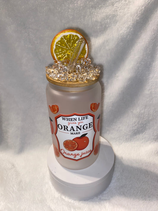 Orange top tumbler